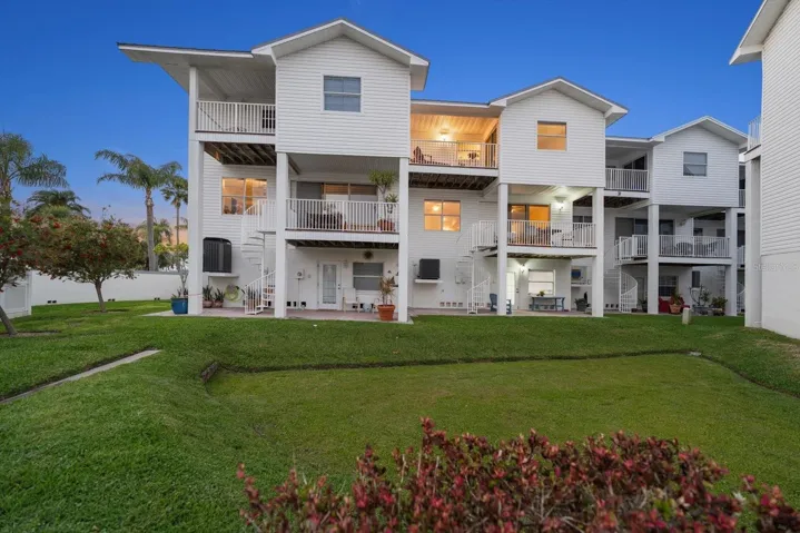 Rear view of this outstanding townhome.