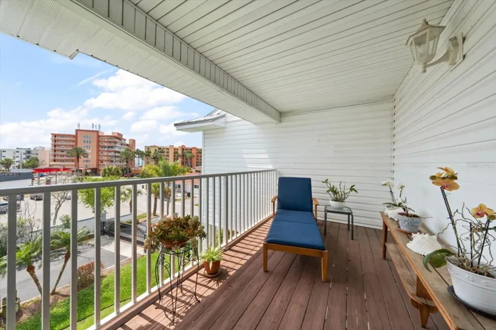 A private terrace for the primary suite with Southwestern views and glimpses of the Gulf!