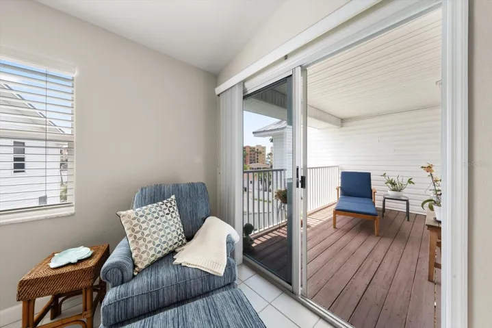 Access to the primary suite terrace.