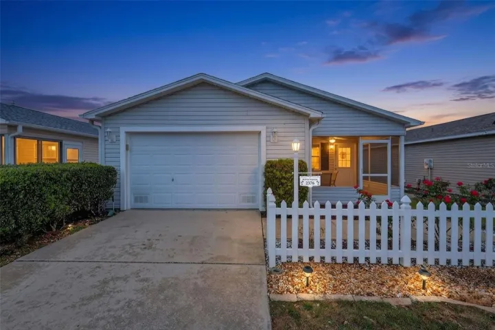 Twilight Front Elevation