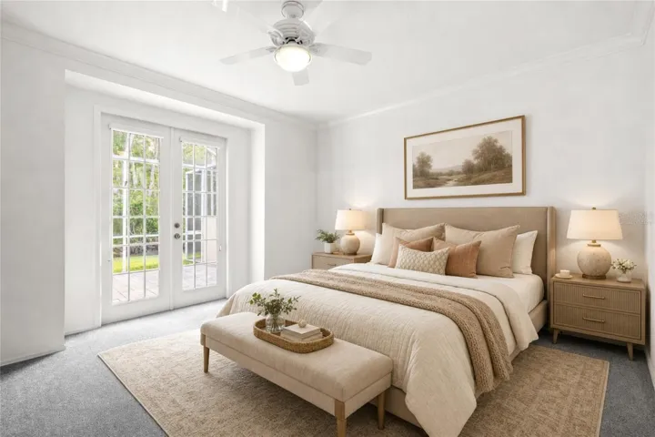 Primary Bedroom Virtually staged