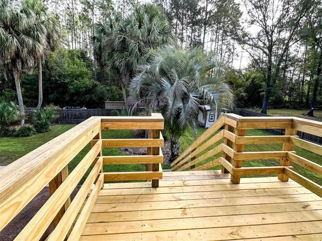 Upstairs deck