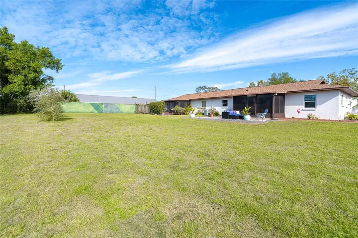 Spacious yard