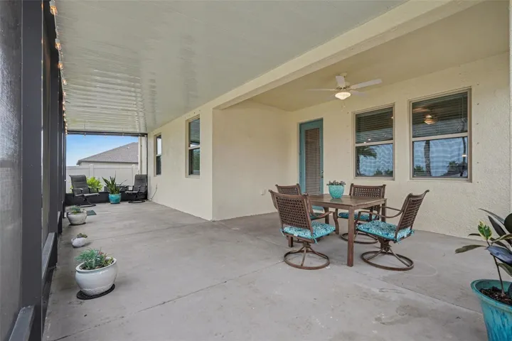 Lanai Extension spans the entire back of the home.
