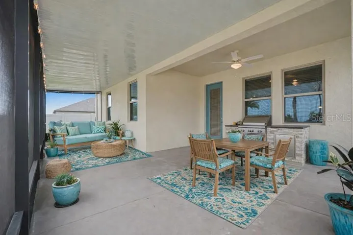 Extended Screened Lanai and fully fenced back yard