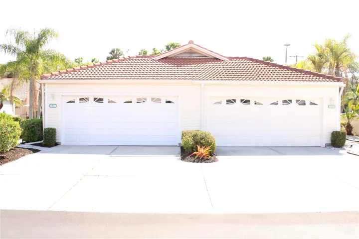 Front of paired villa