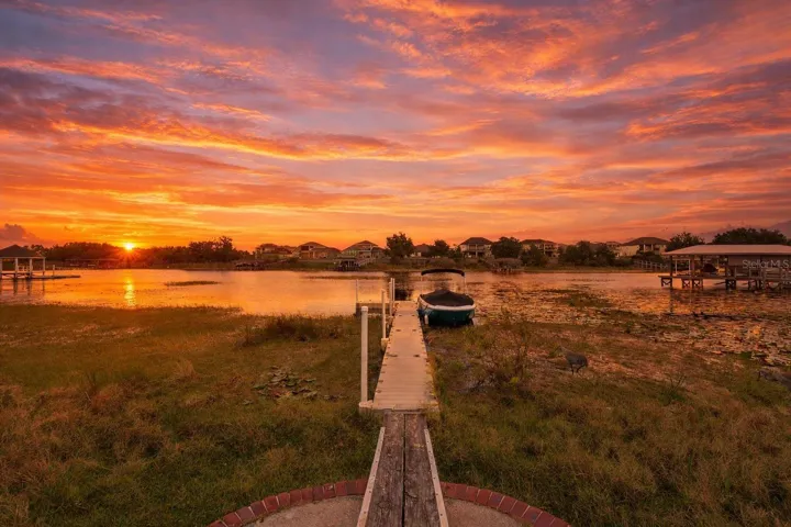 Lake Frontage w/Floating Dock