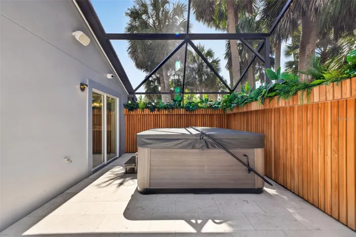 Spa courtyard off of primary bathroom
