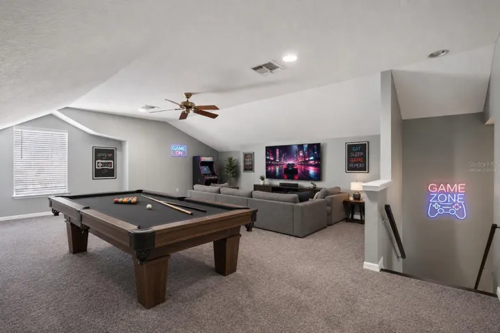 Game Room - Virtually Staged