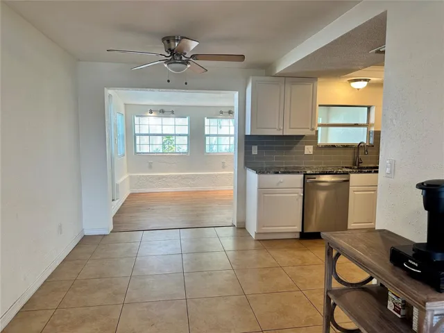 Dining area off Kitchen and between the living area and family room area