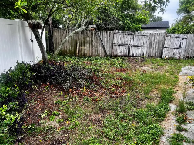 Fenced in Back Yard