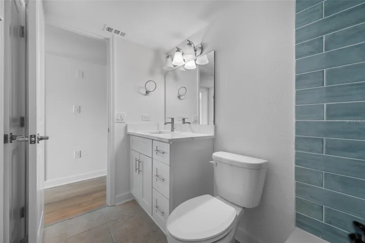 Hallway bathroom