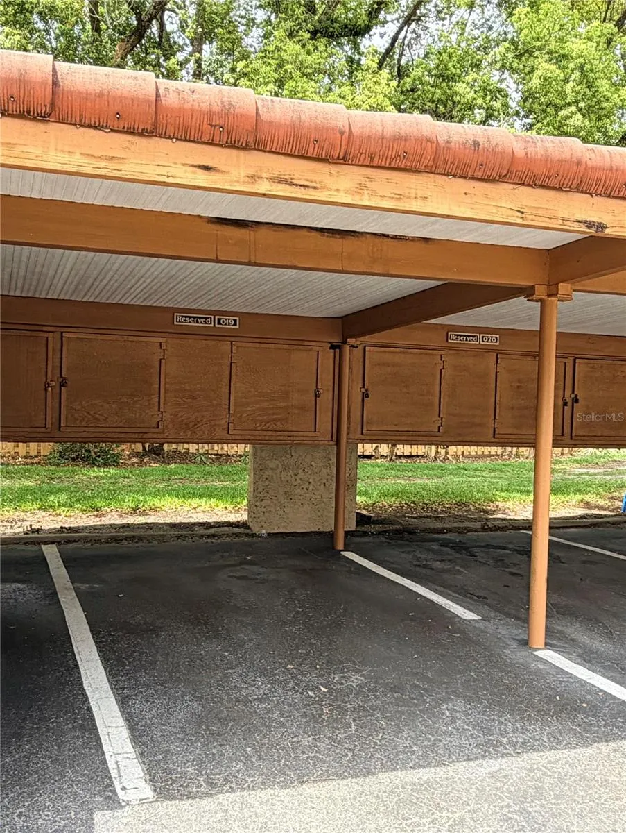 Designated Carport with storage