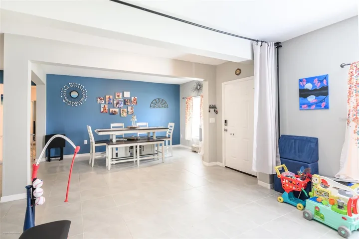 Looking at the Dining area from the flex/den