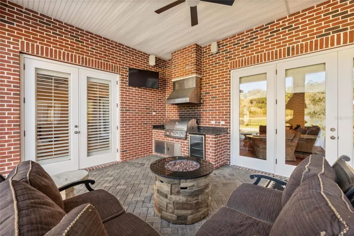Back Porch with Summer Kitchen