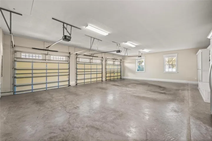 True 3 car garage (attached)