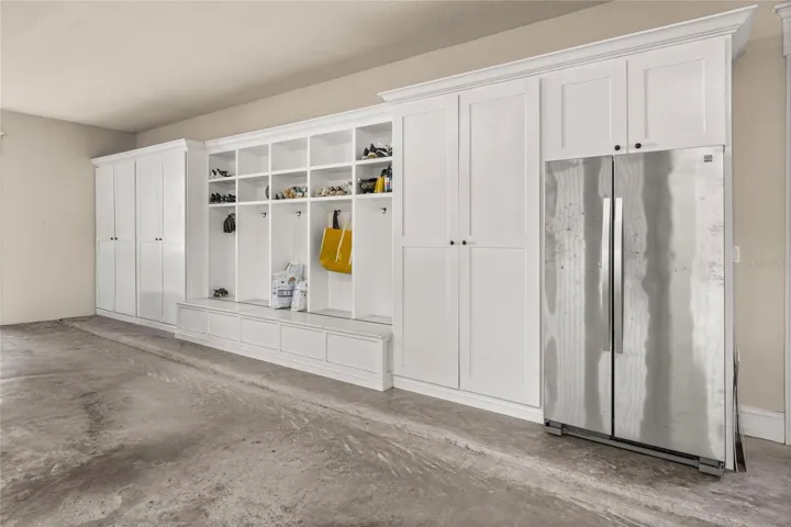 Built-Ins in attached 3 car garage