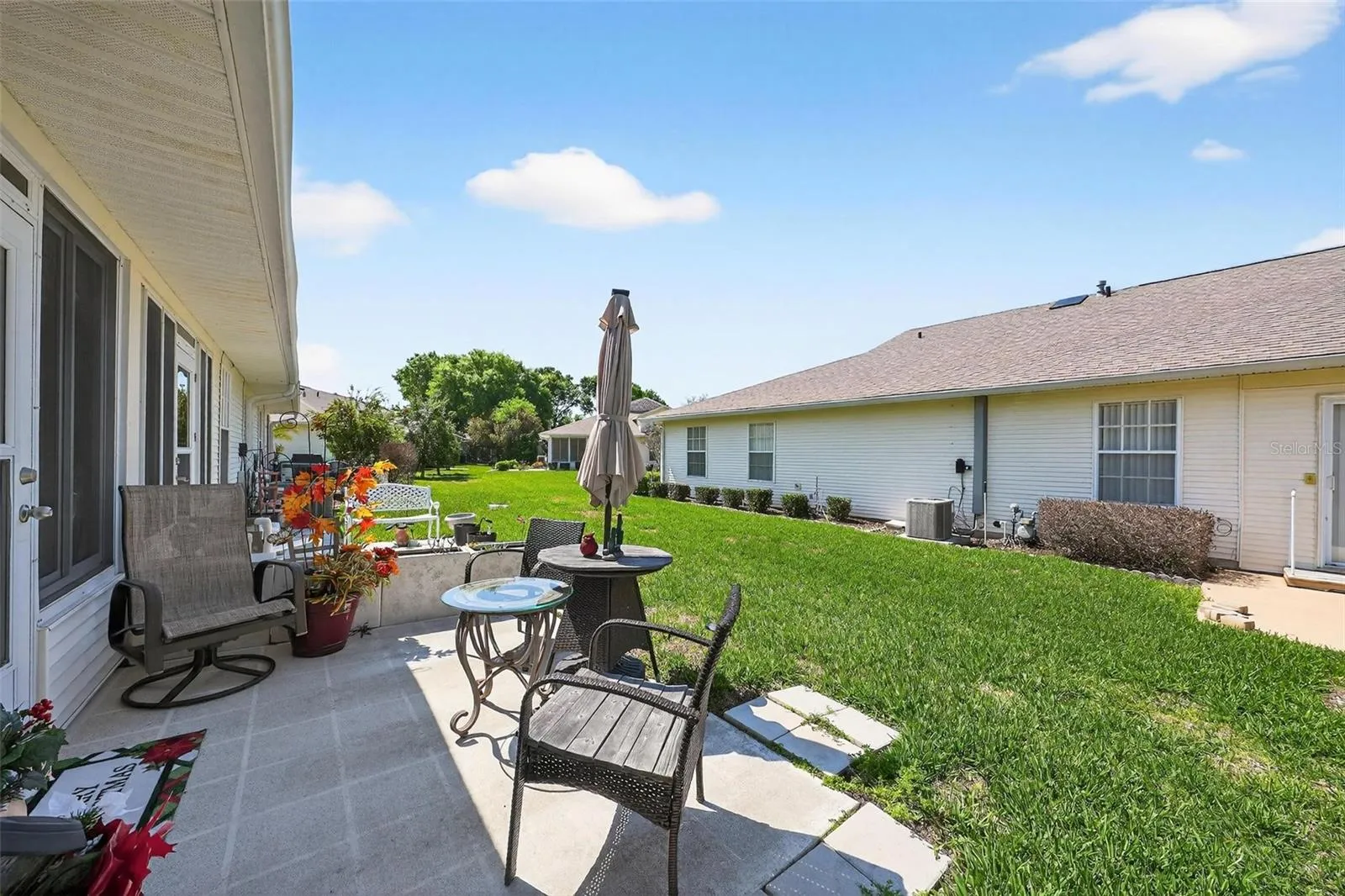 Outdoor back patio