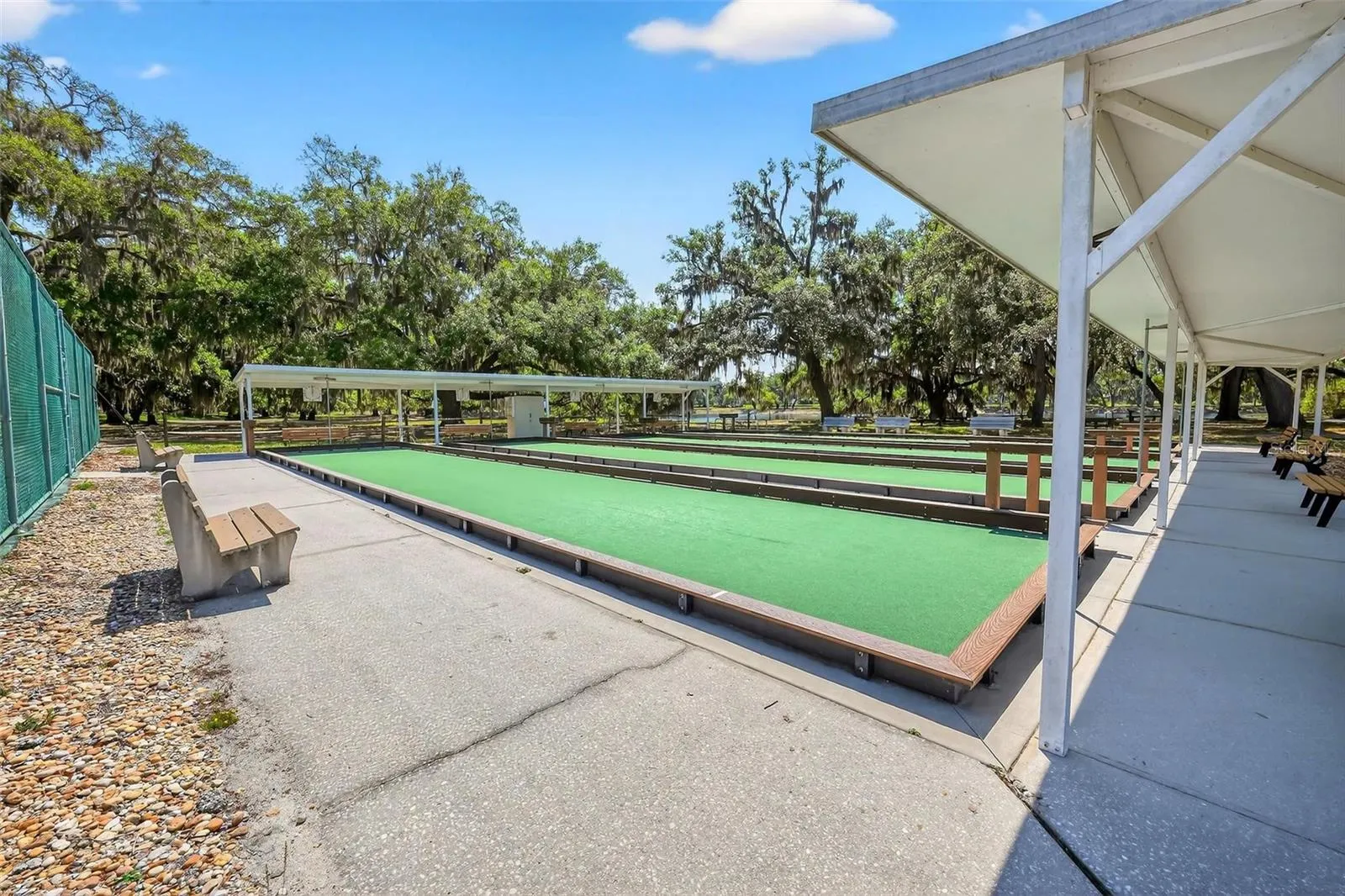 Bocce ball courts