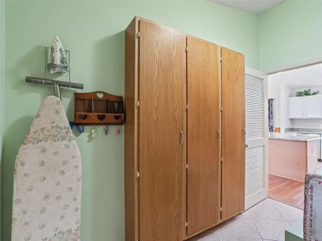 Extra storage in laundry room