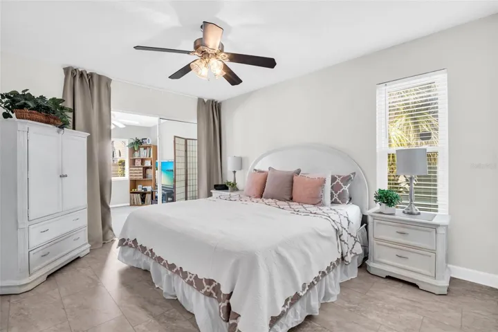 Primary oasis big enough for a king and privately tucked at the rear of the home~