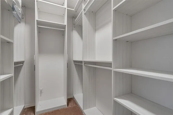 Primary closet