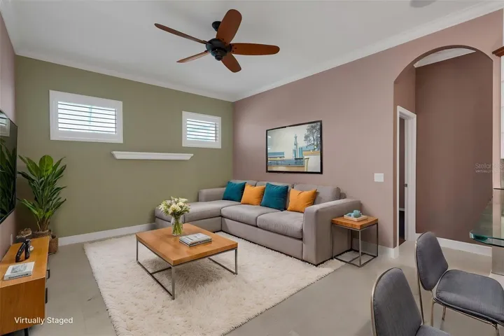 Living Room-Virtually staged