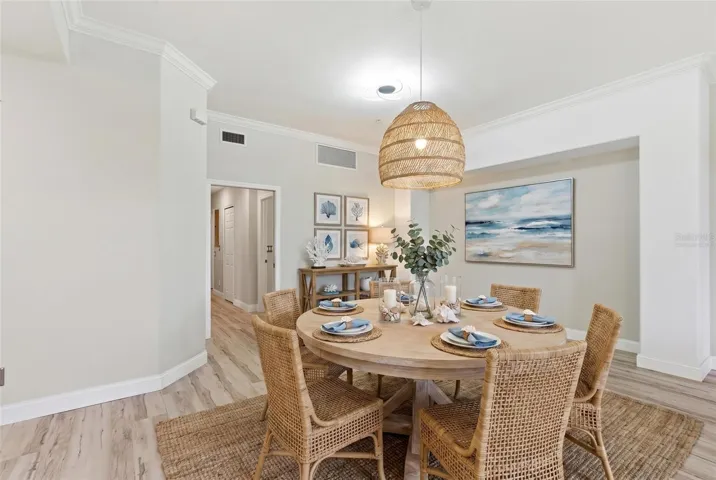 Virtually Staged Dining Room