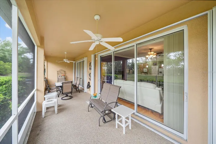 Spacious out door living area