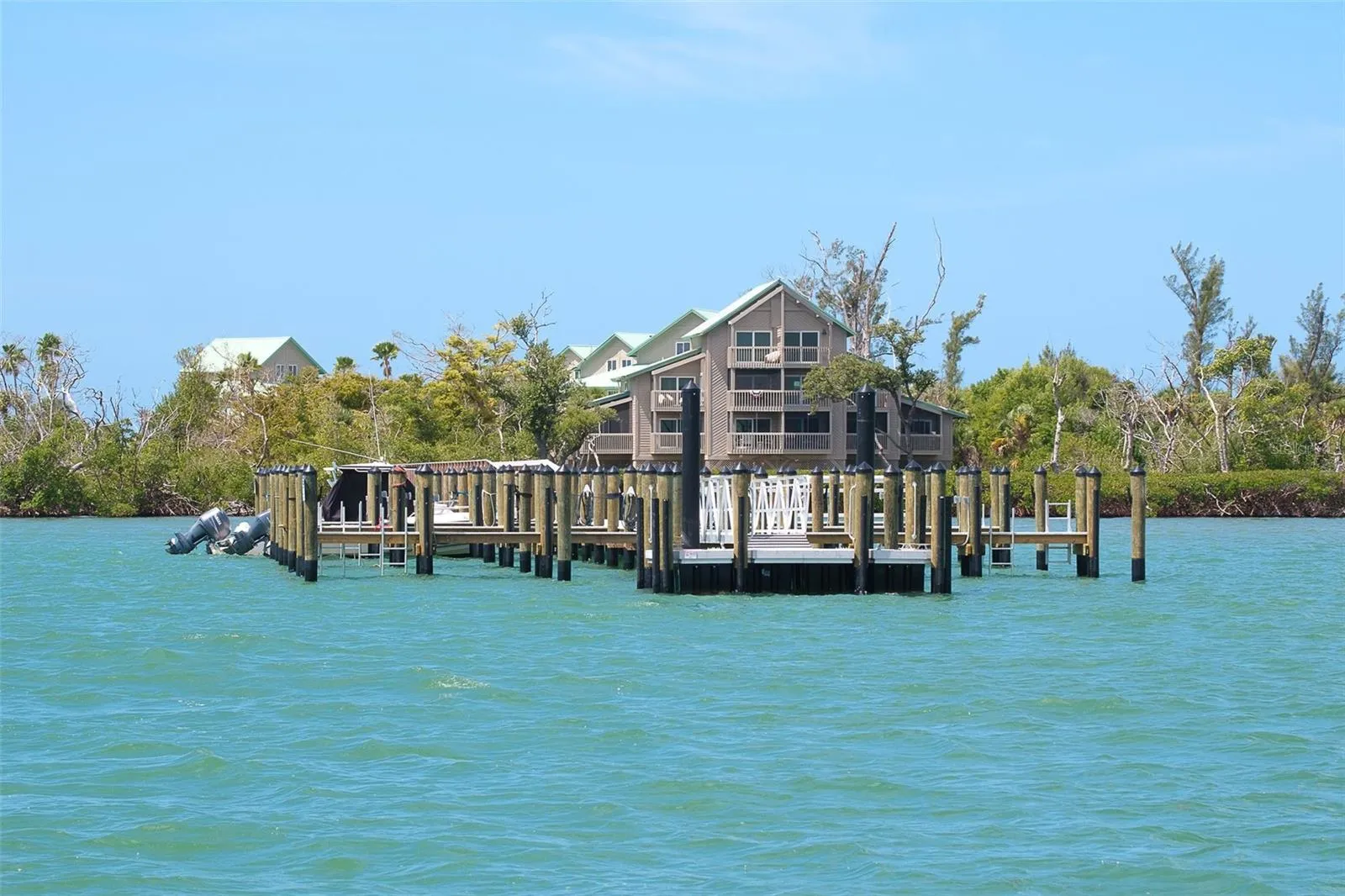 Approaching the Placida Beach Docks