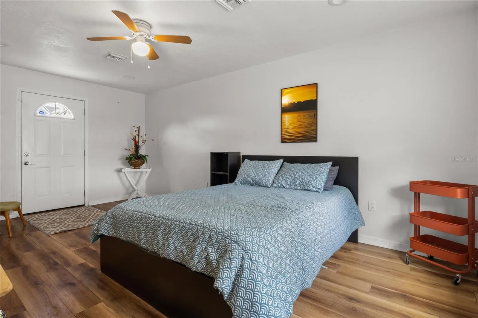 This bedroom has it's own entrance