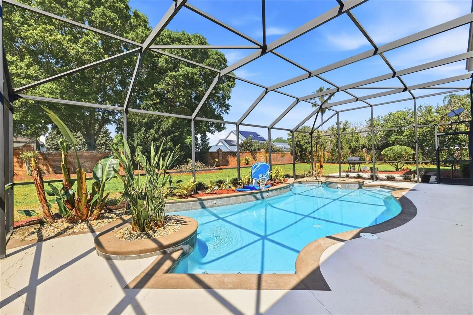 Covered and Screened in Patio &amp; Pool