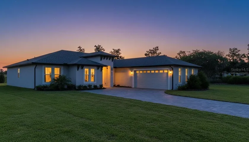 Virtually staged Front elevation