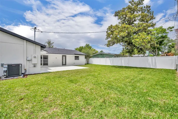 Backyard from right side of the property.