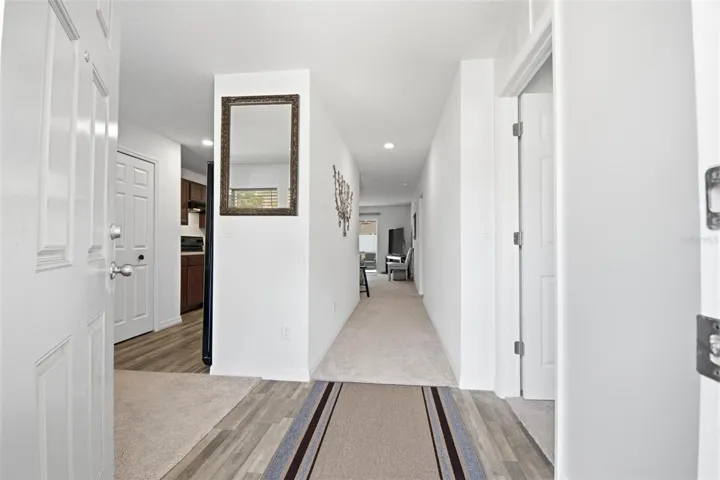 Hallway into home