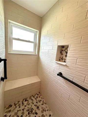 MASTER BATHROOM SHOWER BENCH