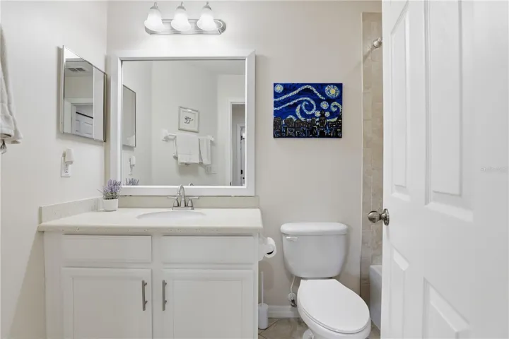 Upstairs Shower/Tub Guest Bath
