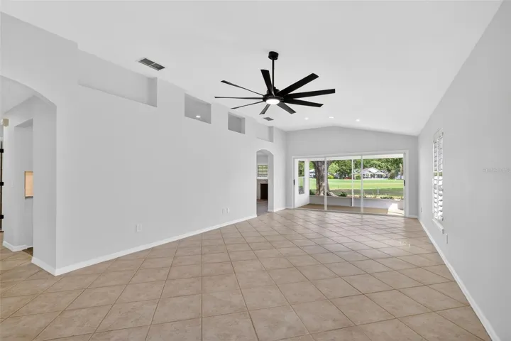 From foyer into living room