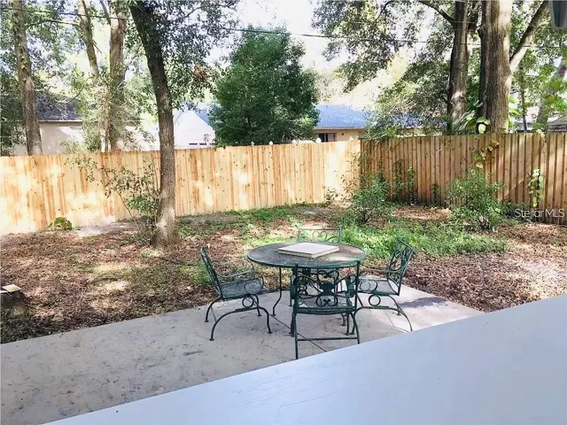 Large backyard
