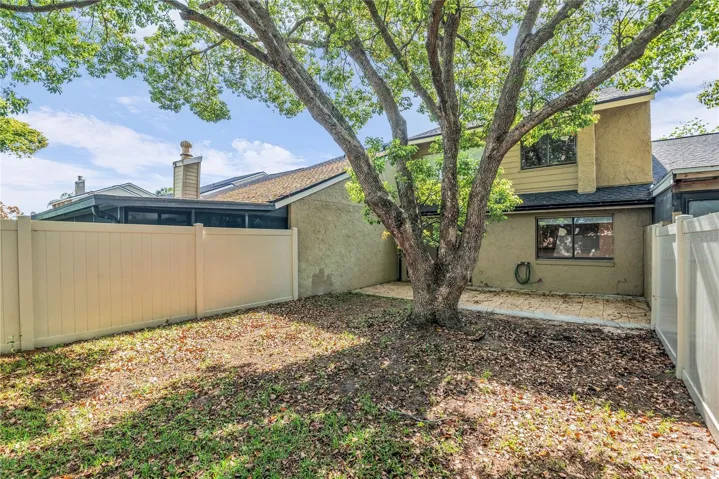 Priveate fenced in Backyard