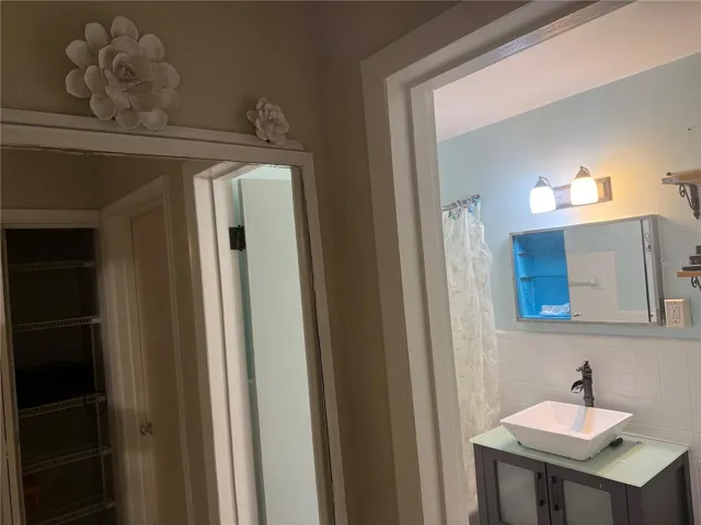 Bath hall and linen closet