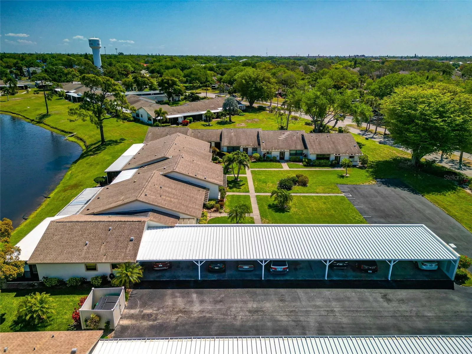 Aerial of carport