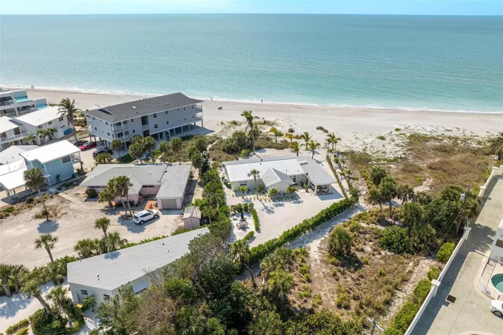 Aerial of both properties