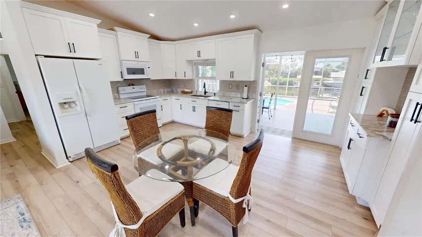 Large updated kitchen area
