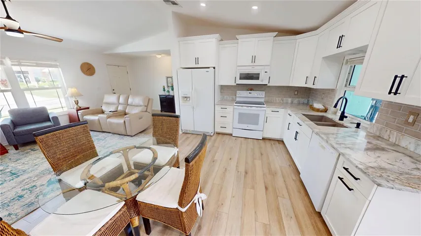 Large updated kitchen area