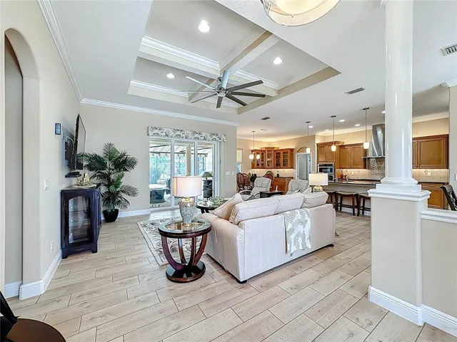 Great Room w/ Tray Ceiling!