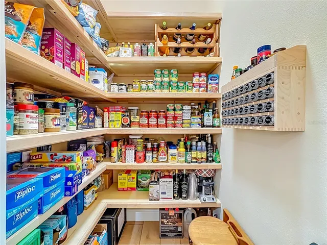 Custom Walk in Pantry.