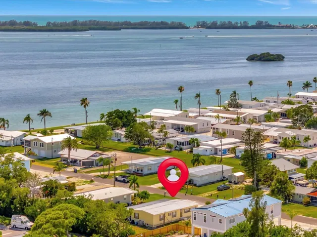 View of Bay waters and Anna Maria Island Beaches . Great location for Short Term or Vacation Rentals without the high prices and traffic of Island Properties.