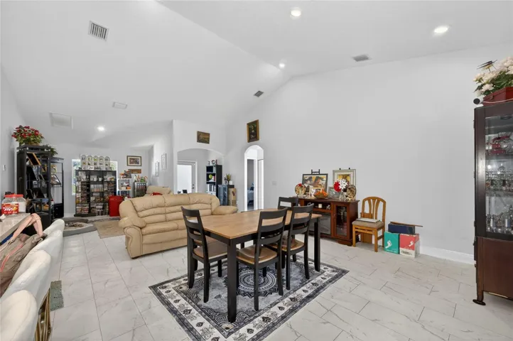 FRONT VIEW OF OPEN FLOOR PLAN