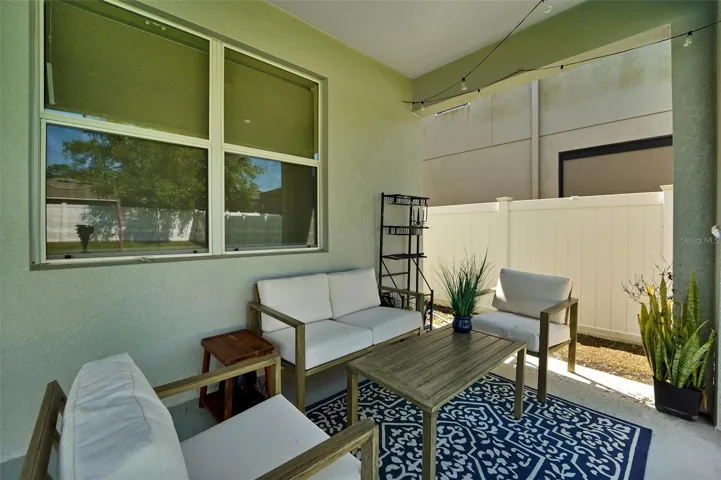 Relax on the back patio